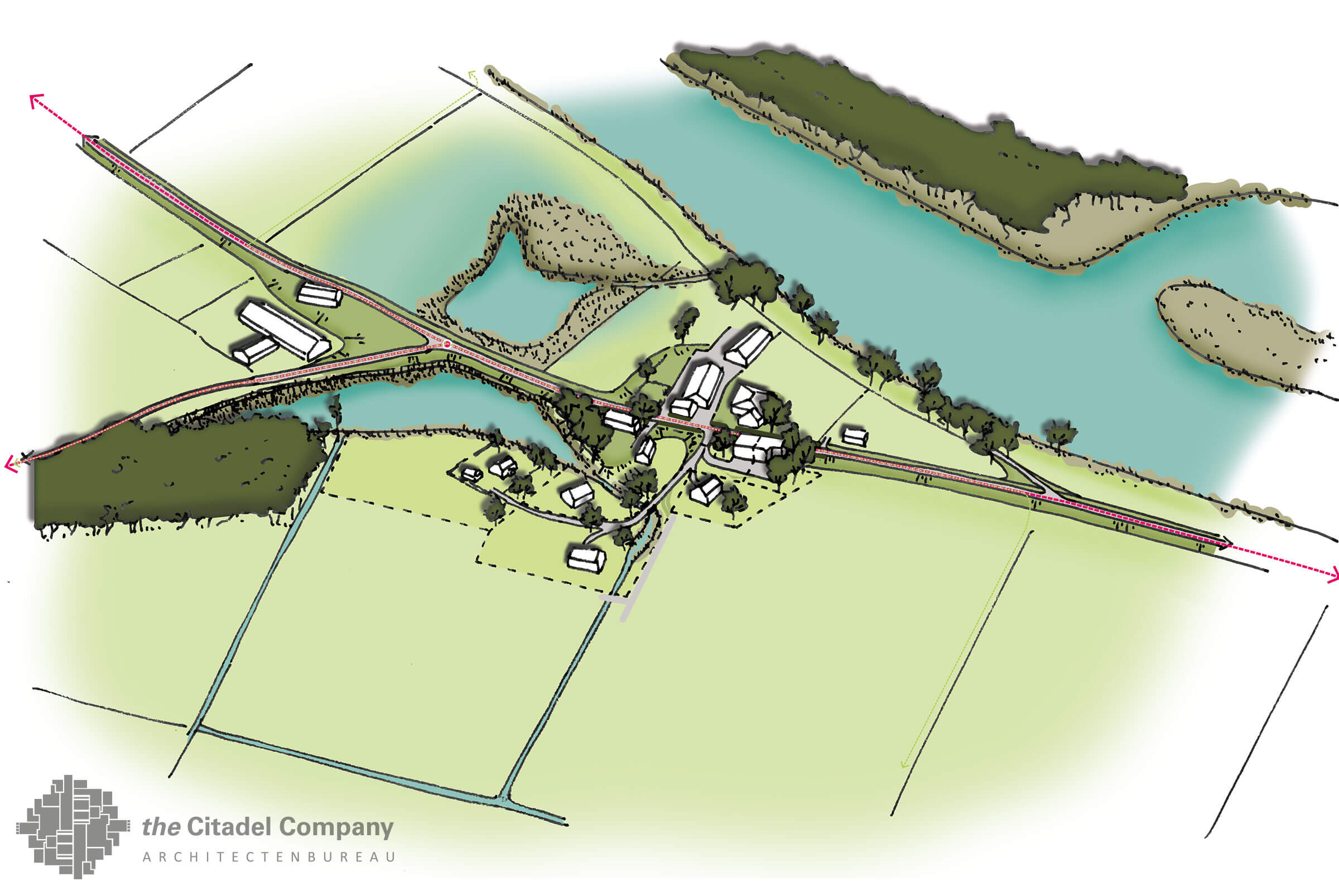 2.Landschappelijk-inrichtingsplan-Zwolle_vogelvlucht Landschappelijk inrichtingsplan Zwolle_Vogelvlucht